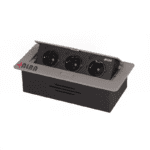 پریز توکار سه سوکت برق سیم کشی داخلی آلبا - Alba