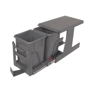 سطل زباله دومخزنه با درب بازشو کوچک آلبا - Alba