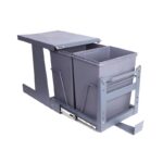 سطل زباله دومخزنه با درب بازشو متوسط آلبا - Alba