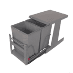 سطل زباله دو مخزنه ریل کف متوسط ساچمه ای آلبا - Alba