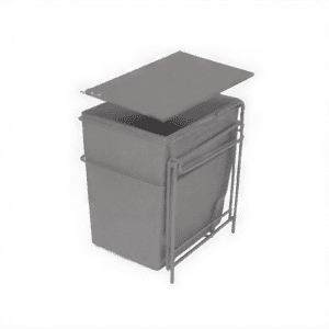 سطل زباله تک مخزنه متوسط با درب بازشو آلبا - Alba