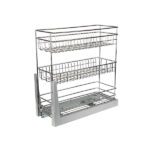 سبد جا بطری و حبوبات ریل کف 3 طبقه آذین - Azin