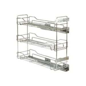 سبد جا بطری ریل بغل ایتالیایی سه طبقه آذین - Azin