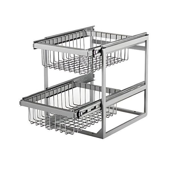 سبد ریلی چند منظوره نصب از کف دو طبقه آذین - Azin