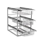 سبد ریلی چند منظوره نصب از کف سه طبقه آذین - Azin