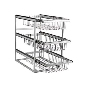 سبد ریلی چند منظوره نصب از کف سه طبقه آذین - Azin