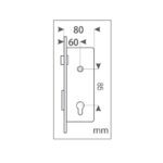 قفل سوئیچی 8 سانتی متر لوکس دلتا - Delta - Image 2