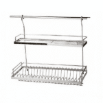 جابشقابی دو طبقه آویز تسمه ایی آذین - Azin