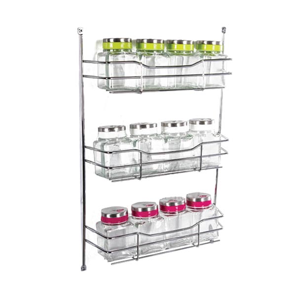 جا ادویه 12 قوطی نصب پشت درب آذین - Azin {color}