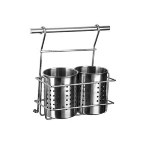 جاقاشقی آویز دوقلو کوچک استیل آذین - Azin