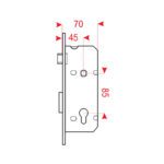 قفل سوئیچی 6/5 سانتی متر فاصله 45 دلتا – Delta - Image 2