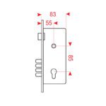 قفل سوئیچی 8سانتی متر 4 لول دلتا – Delta - Image 2