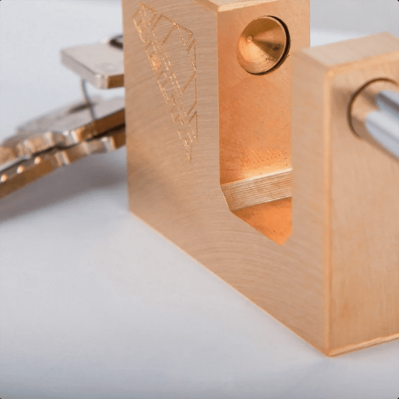 قفل کتابی برنجی 9 سانتی متری B-1090 دلتا - Delta