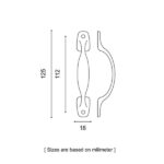 دستگیره کابینت روپیچ 130 دستگیره ایران - Dastgireh Iran - Image 2