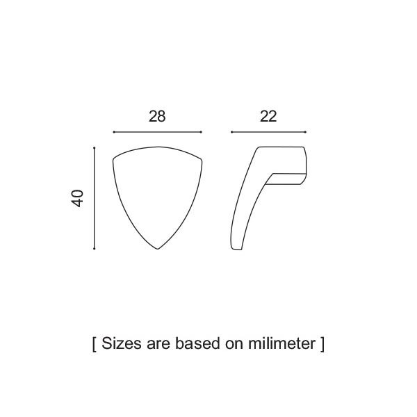 دستگیره کابینت تک پیچ 100 دستگیره ایران - Dastgireh Iran