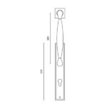 دستگیره آپارتمانی 1104L دستگیره ایران - Dastgireh Iran - Image 3