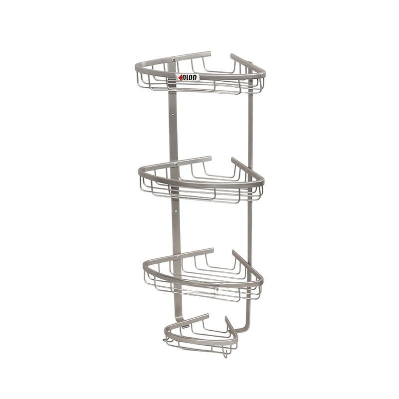 سبد کنج حمام آلومینیومی سه طبقه آلبا - Alba  مدل SKU2309