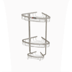 سبد کنج حمام آلومینیومی دو طبقه آلبا - Alba  مدل SKU4898