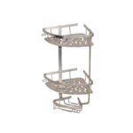 سبد کنج حمام کف ورقی آلومینیومی دو طبقه آلبا - Alba  مدل SKU8550