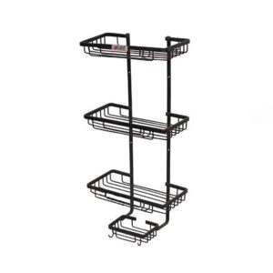 سبد مستطیل حمام آلومینیومی سه طبقه آلبا - Alba مدل SKU7890