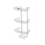 سبد مستطیل حمام آلومینیومی سه طبقه آلبا - Alba  مدل SKU7890