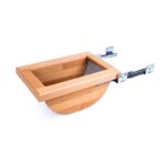 سبد سیب و پیاز نیم گرد کف استیل چوب فلز آلبا - Alba  مدل SKU9361