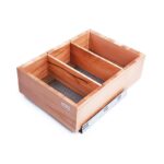 سبد سیب و پیاز مستطیل کف استیل چوب فلز آلبا - Alba  مدل SKU3636