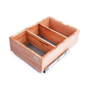 سبد سیب و پیاز مستطیل کف استیل چوب فلز آلبا - Alba  مدل SKU3636